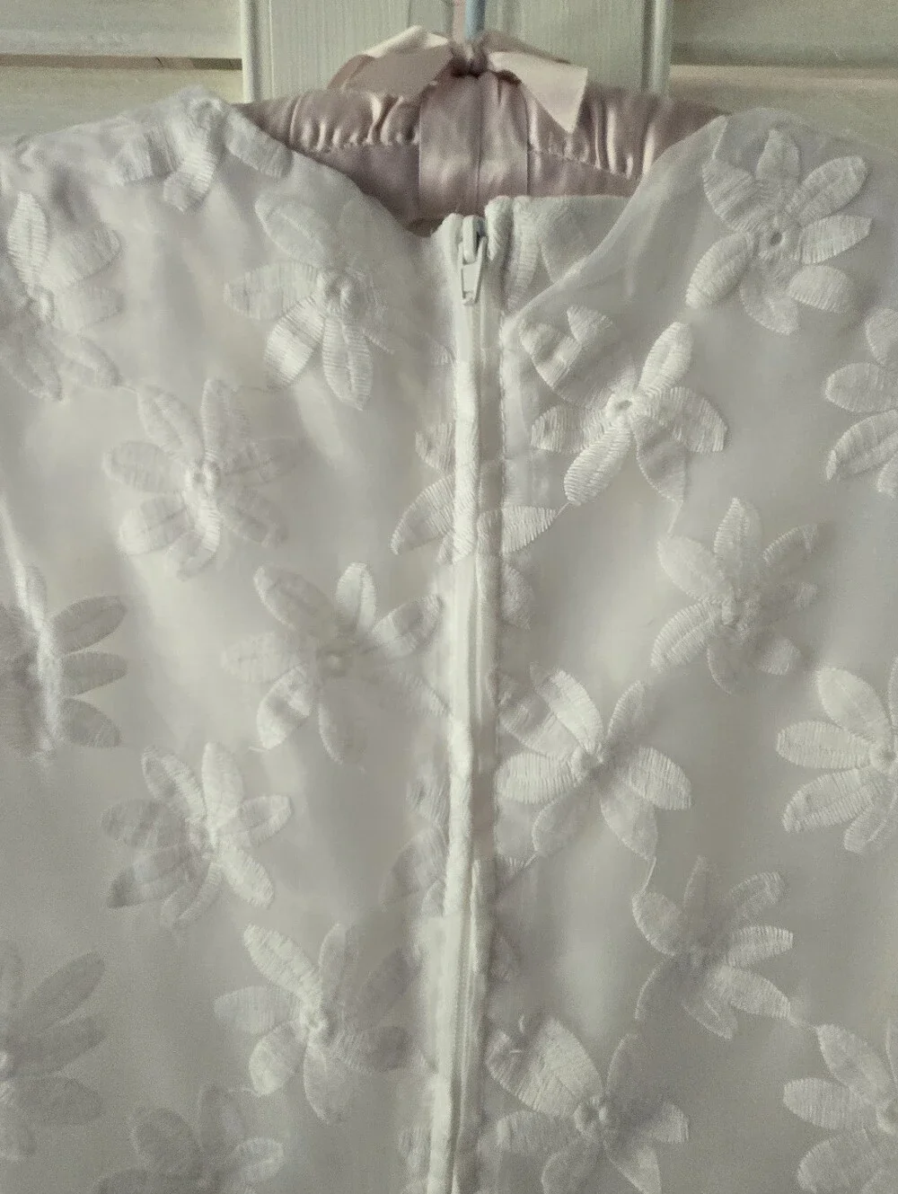 The Children's Place Girls 12 White Floral Layered Special Occasion Dress